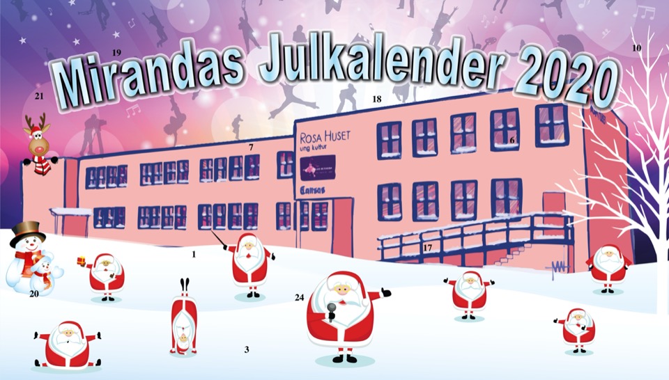 Mirandas Julkalender 2020, banner.